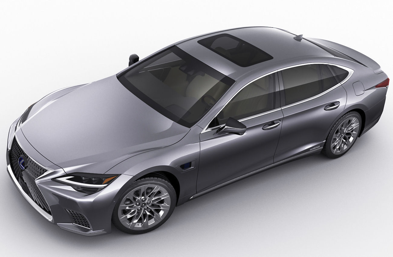 Lexus LS500 2021 hybrid and F-sport 3D model_15