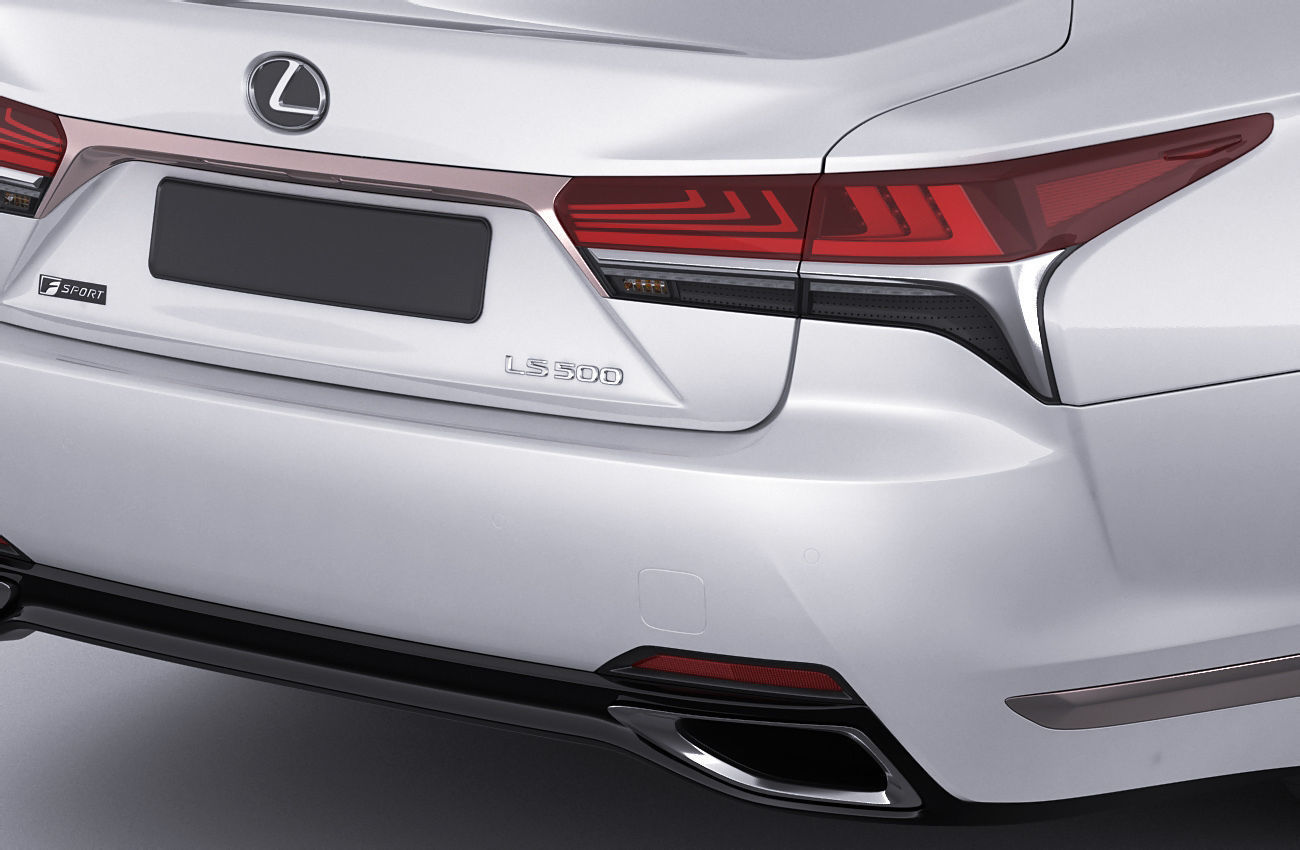 Lexus LS500 2021 hybrid and F-sport 3D model_13