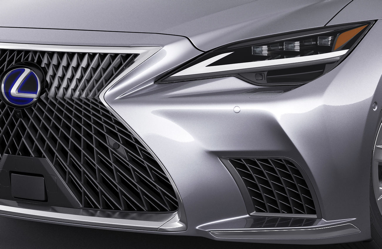 Lexus LS500 2021 hybrid and F-sport 3D model_7