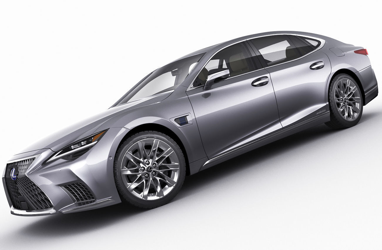 Lexus LS500 2021 hybrid and F-sport 3D model_19