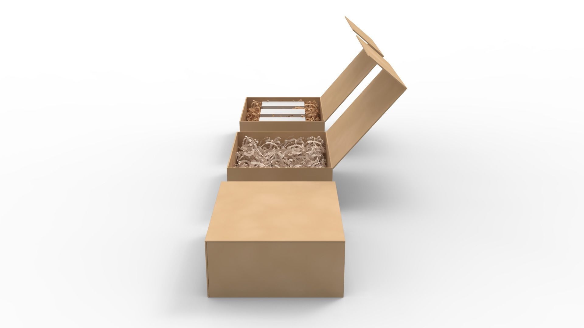Crinkle Paper - Gift Box 3D model_3