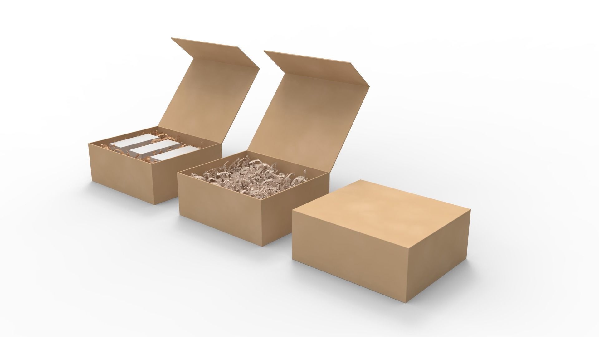 Crinkle Paper - Gift Box 3D model_2