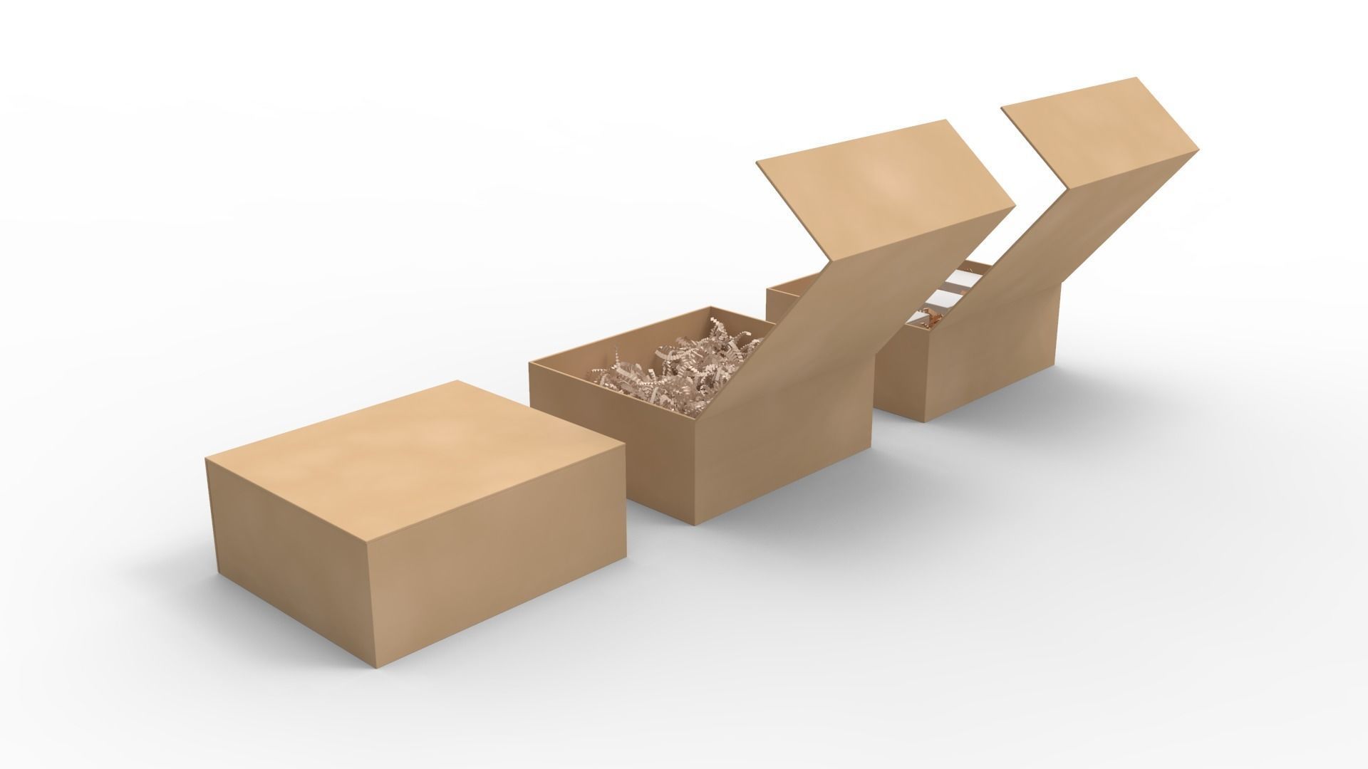 Crinkle Paper - Gift Box 3D model_4