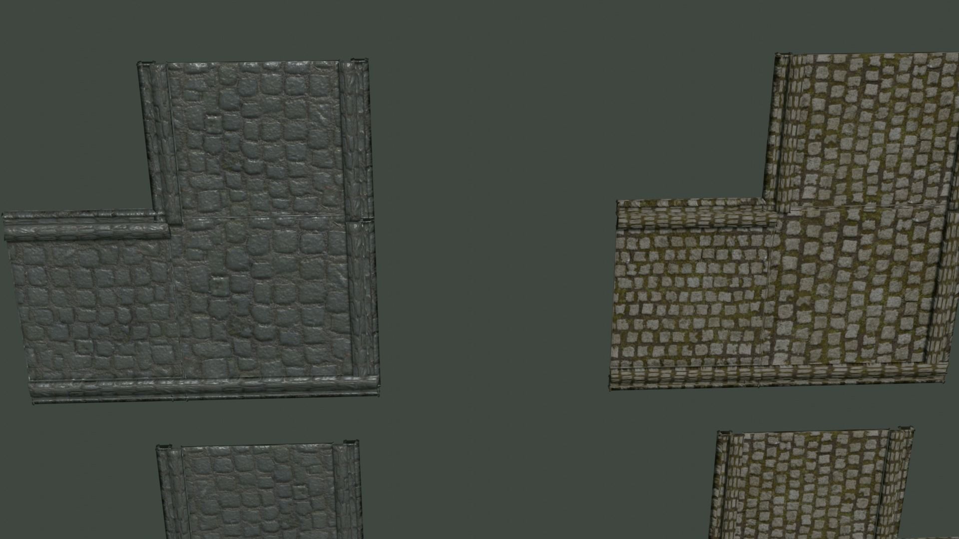 Ancient roman garden 273 objects for modular builds Low-poly 3D model_24