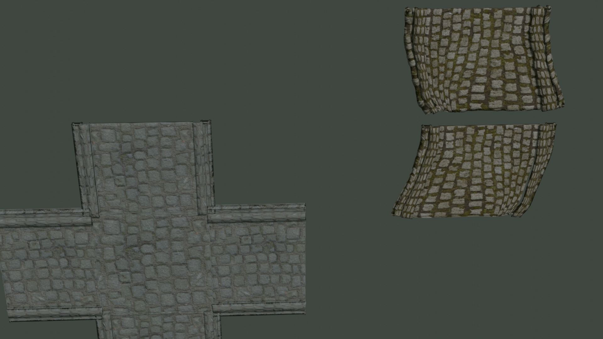 Ancient roman garden 273 objects for modular builds Low-poly 3D model_23