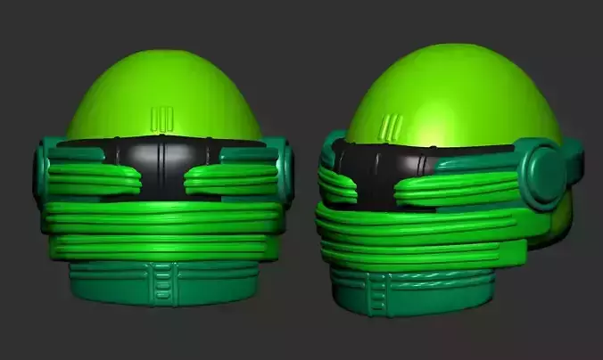 helmet high poly sculpt 3d printable