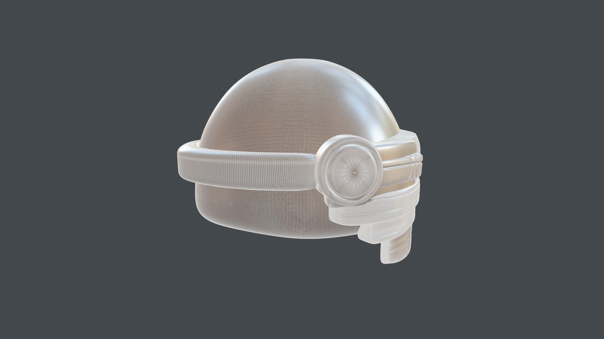 helmet high poly sculpt 3d printable 3D model_6