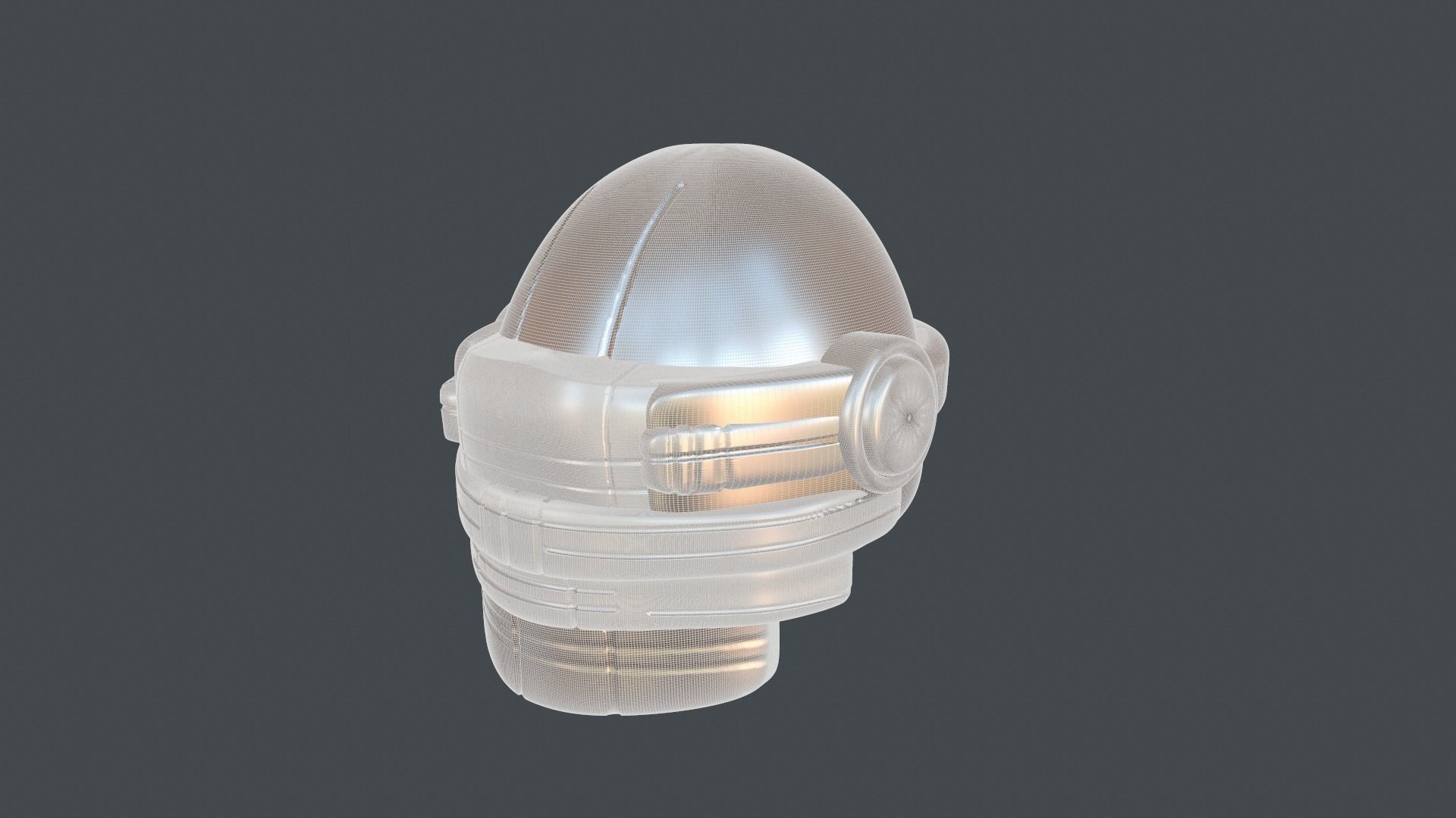 helmet high poly sculpt 3d printable 3D model_5