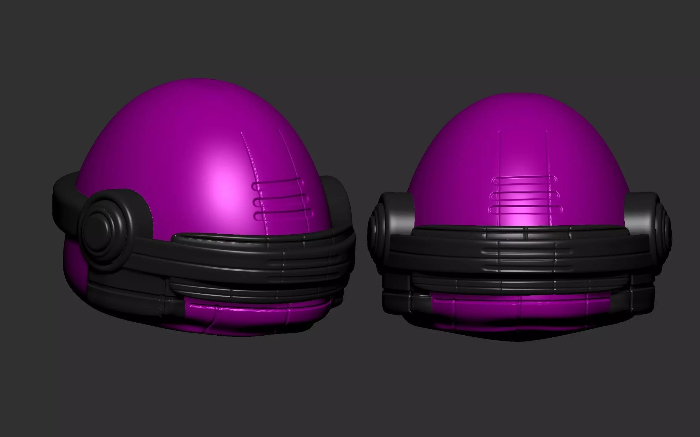 helmet high poly sculpt 3d printable 3D model_0