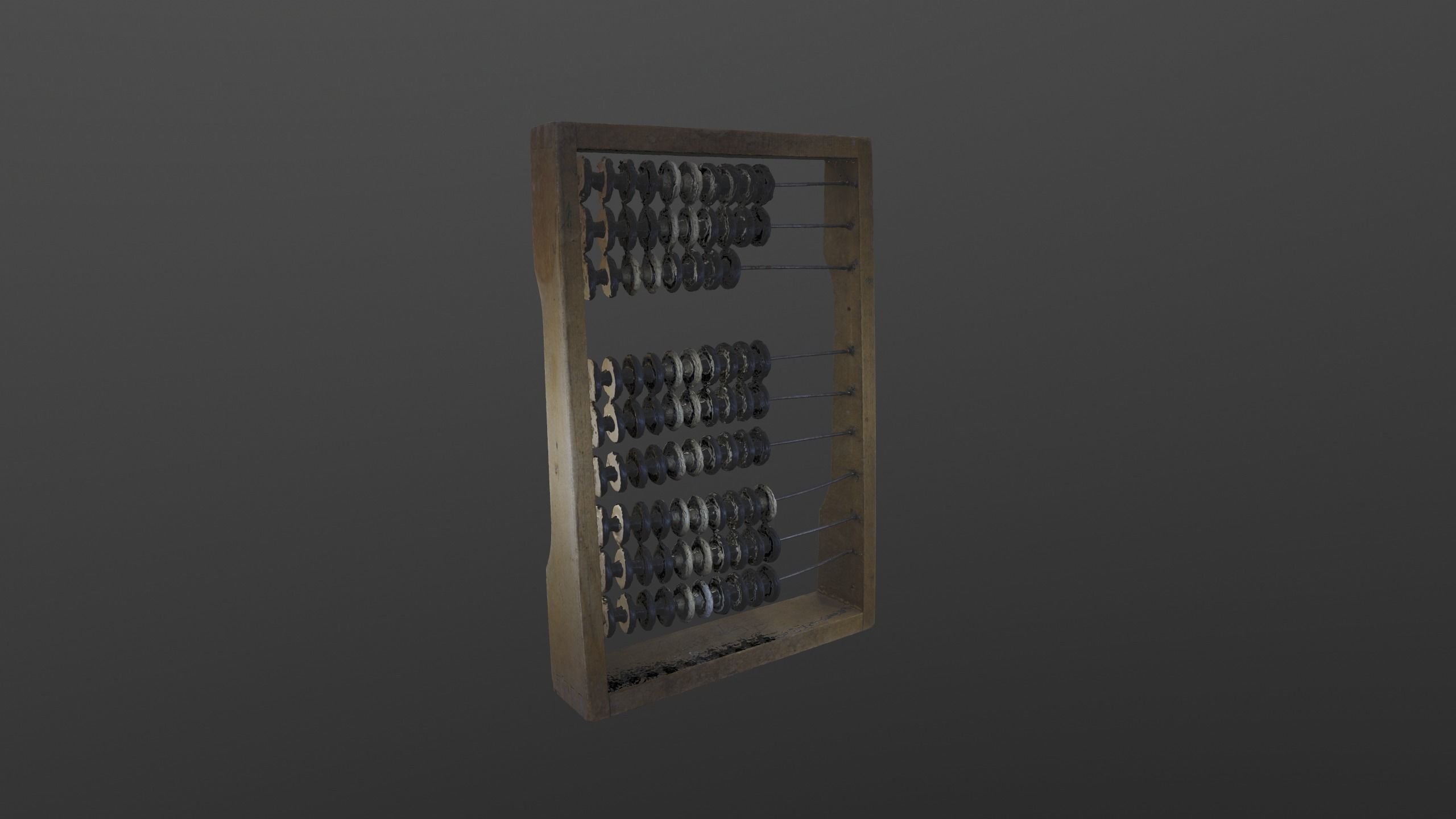 Scanned Abacus HIGH POLY