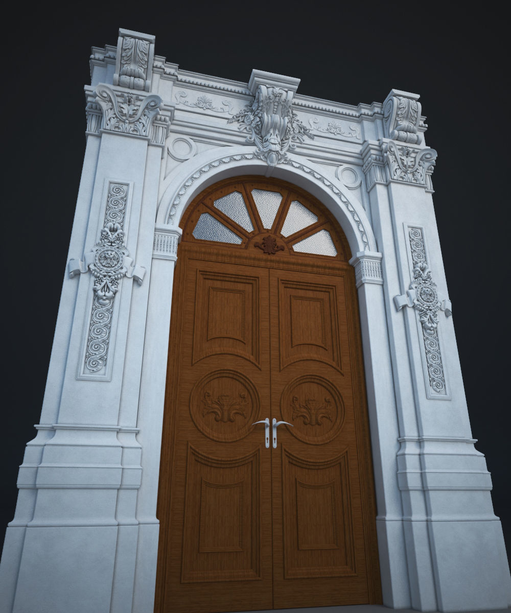 Classic Door 3D model_2