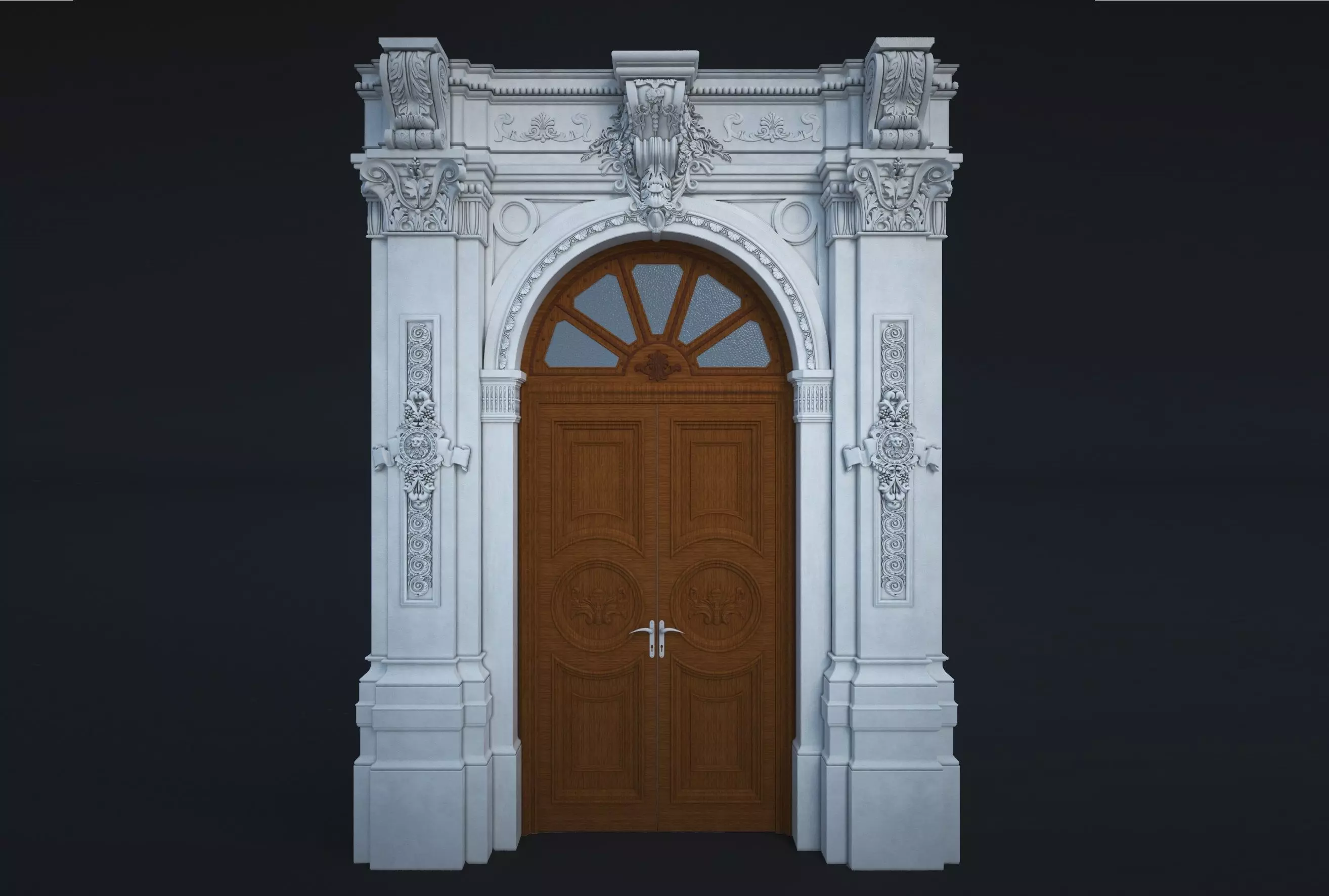 Classic Door 3D model_0