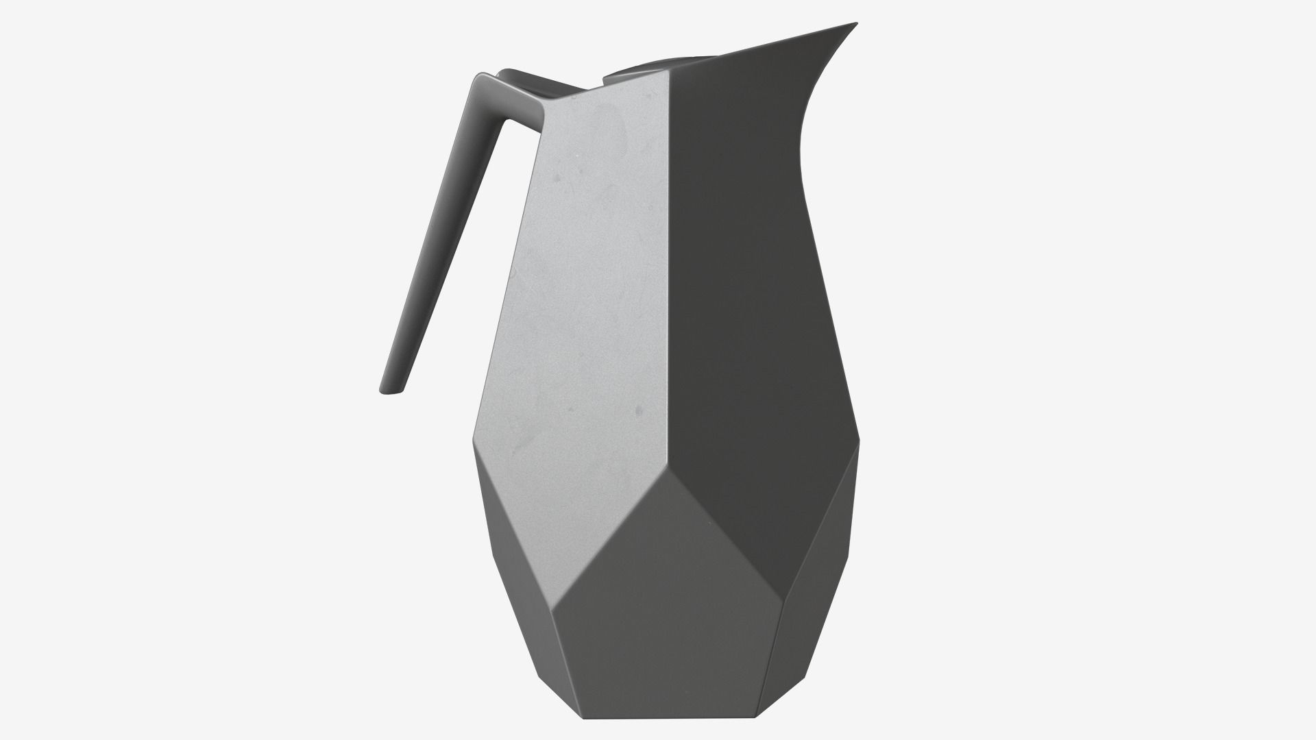Geometric Thermos Jug Low-poly 3D model_7