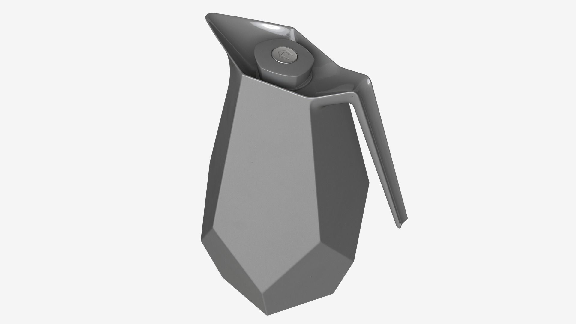 Geometric Thermos Jug Low-poly 3D model_6