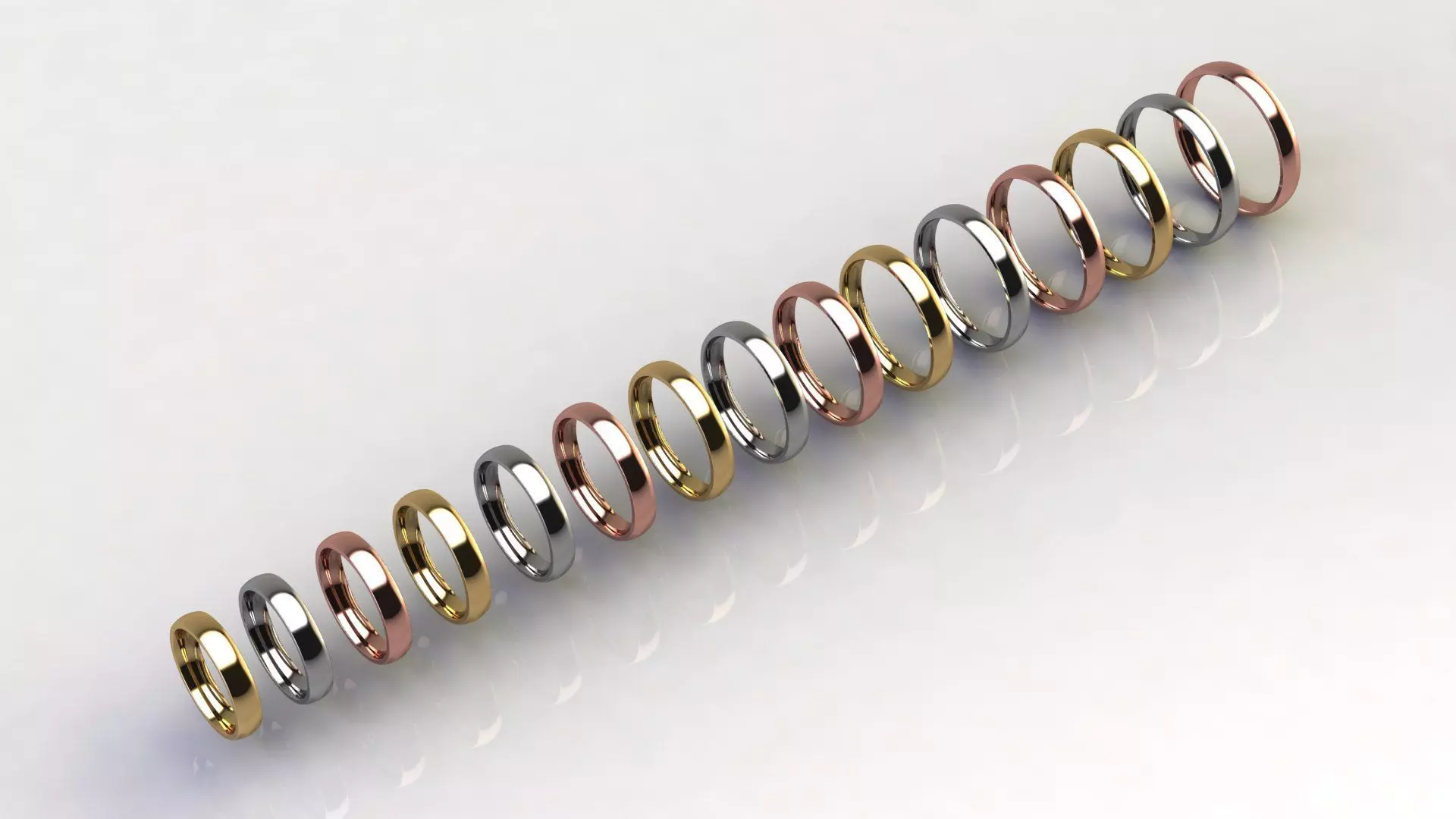 Traditional Wedding Band 3D print model