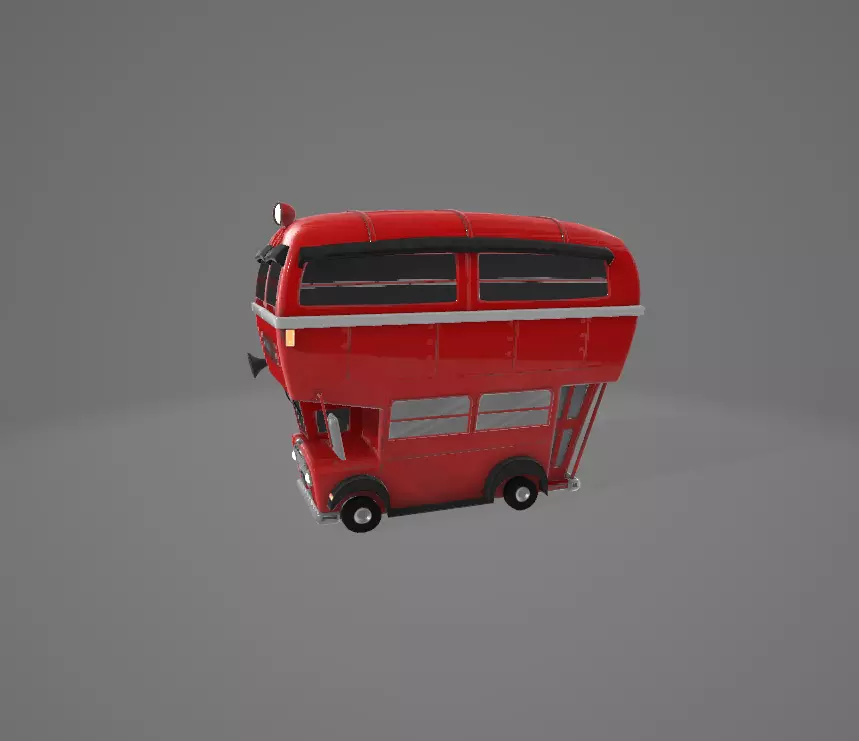 3d bus london double decker 3D model_0