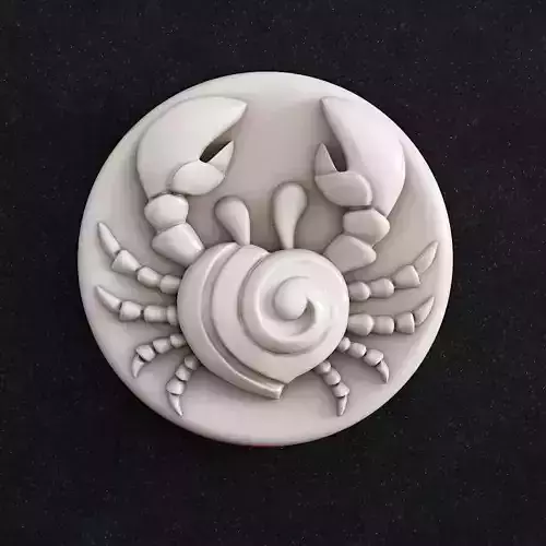 Jewelry pendant Cancer zodiac 3D print model