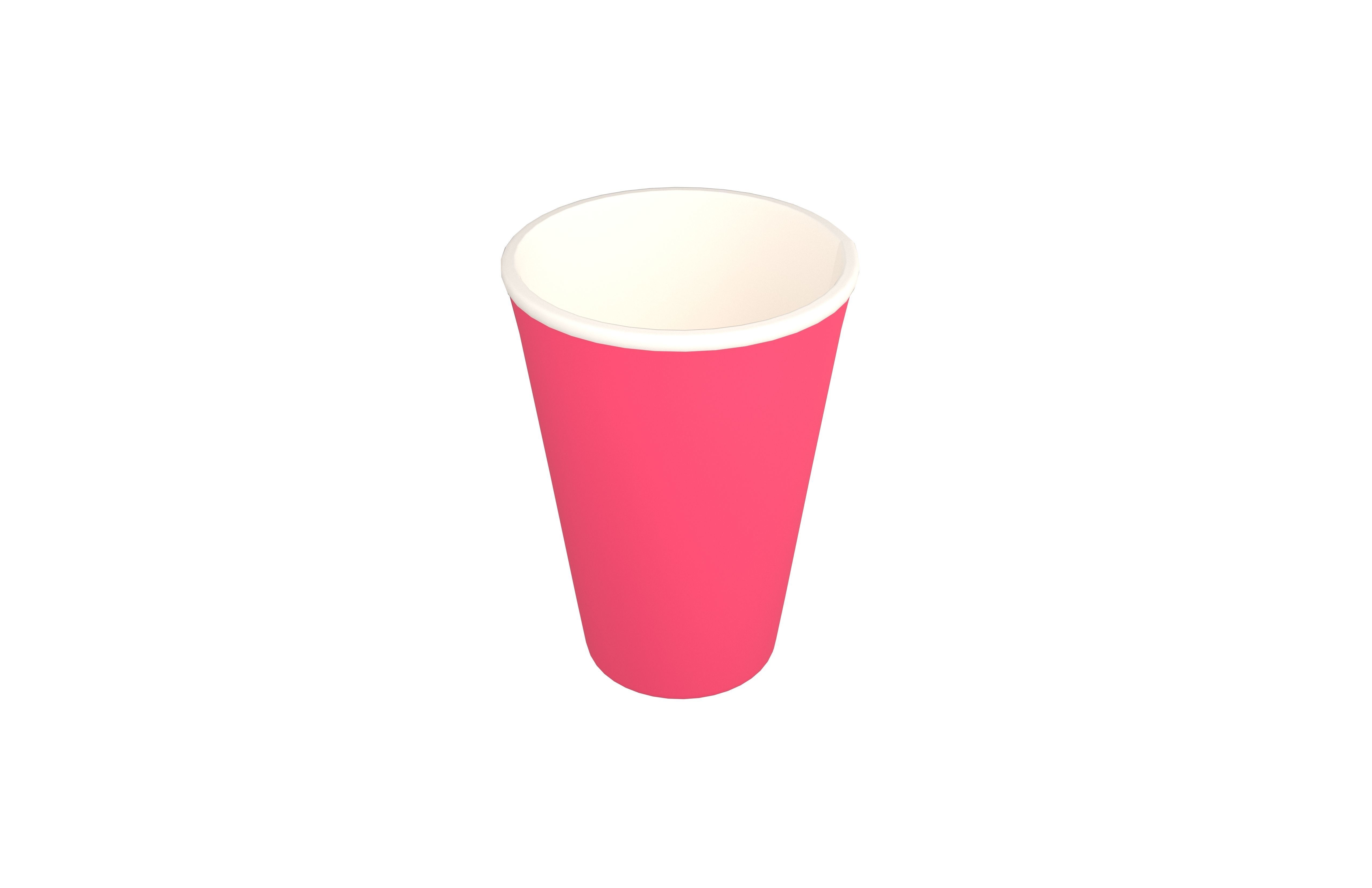 Paper Cup v1 004 Low-poly 3D model_1