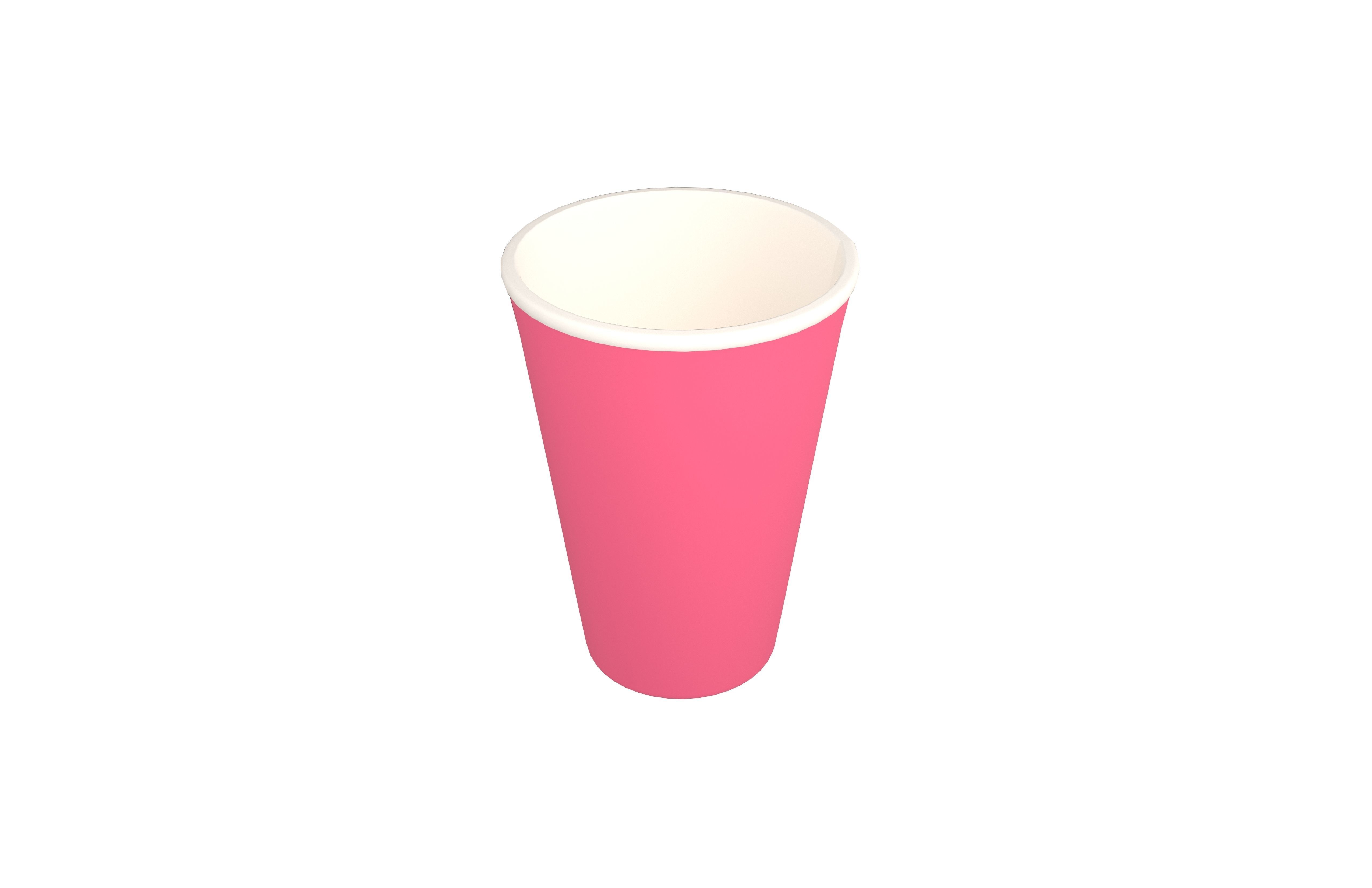 Paper Cup v1 009 Low-poly 3D model_2