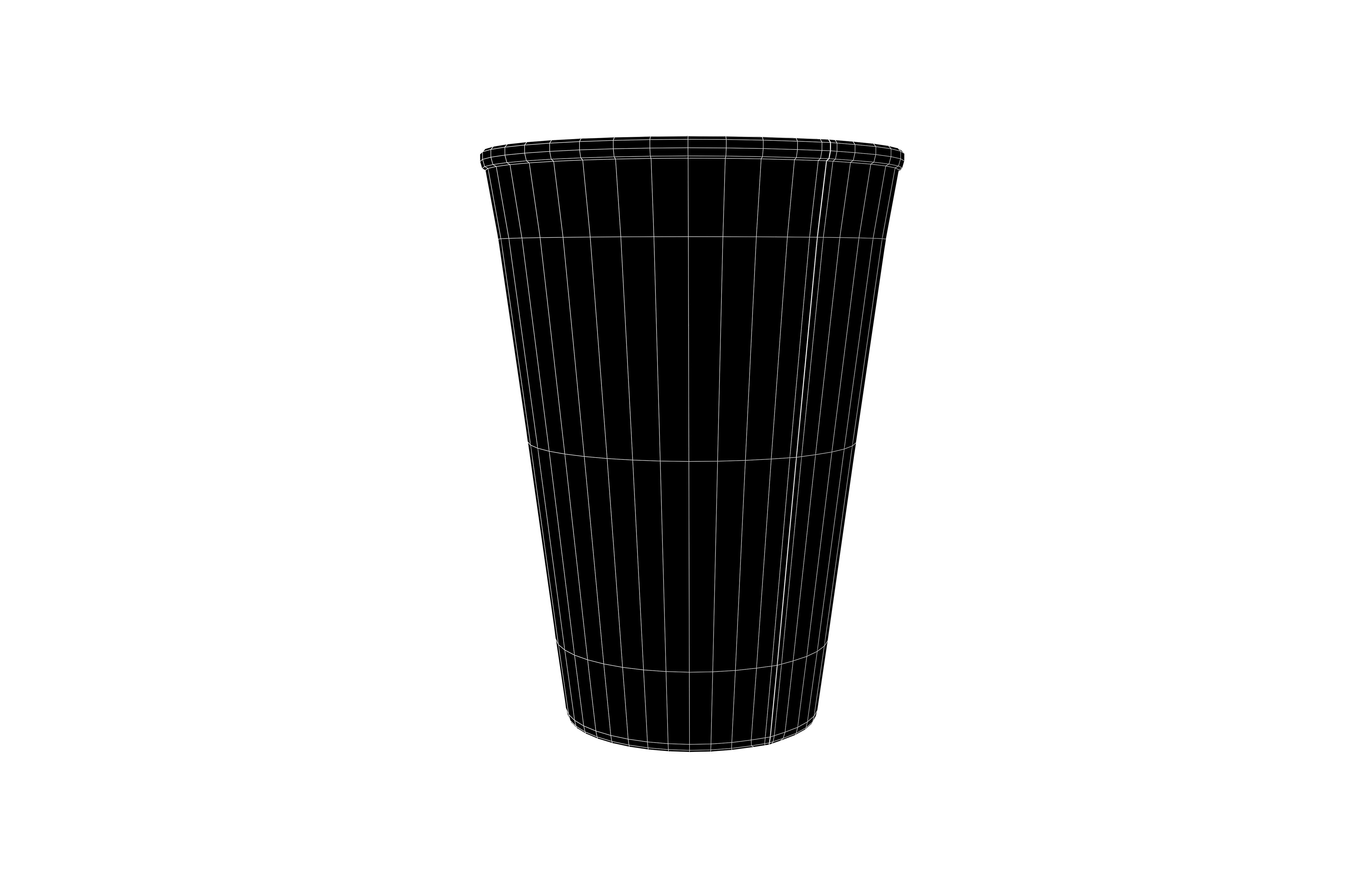 Paper Cup v1 012 Low-poly 3D model_6