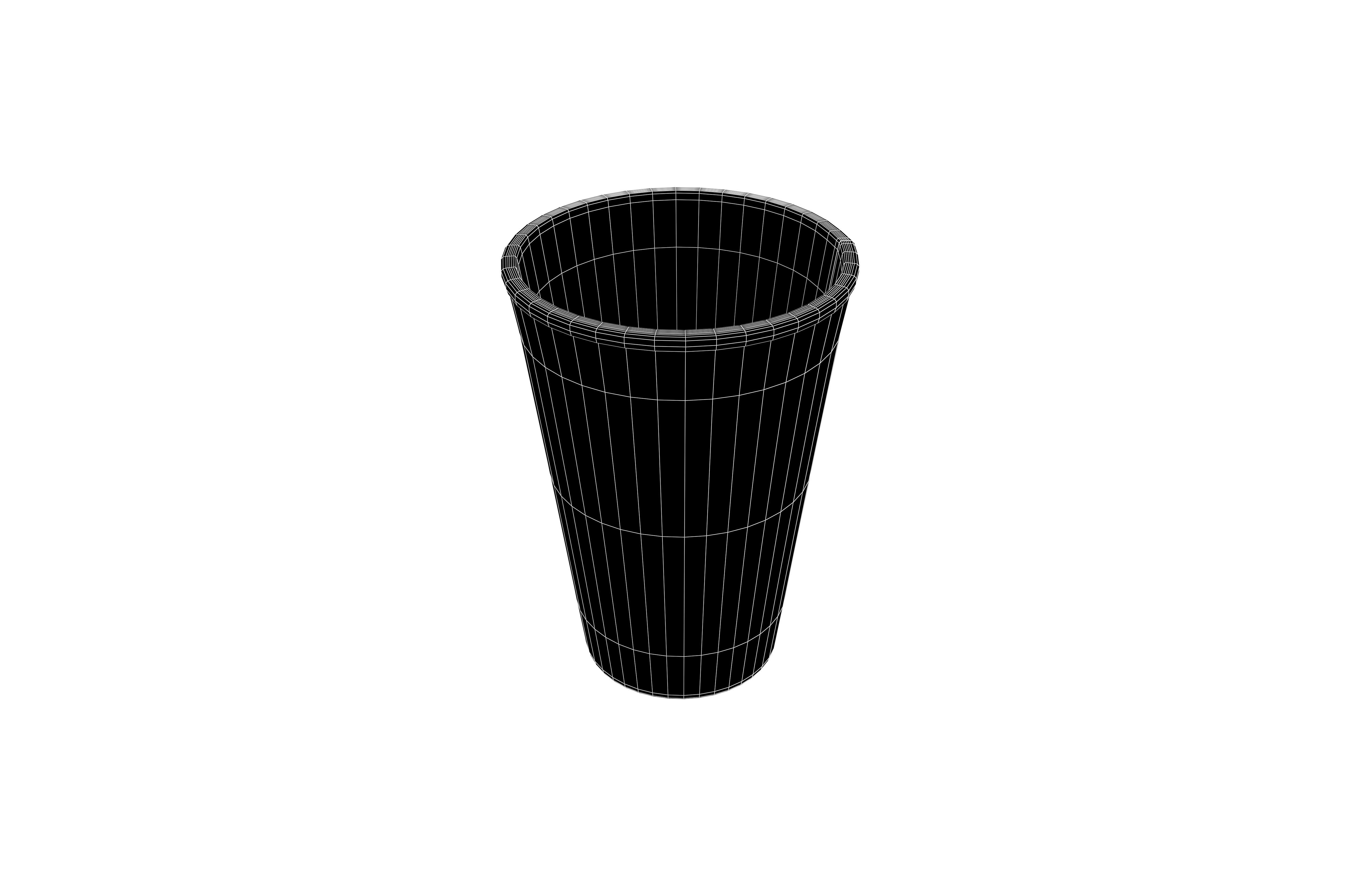 Paper Cup v1 013 Low-poly 3D model_5