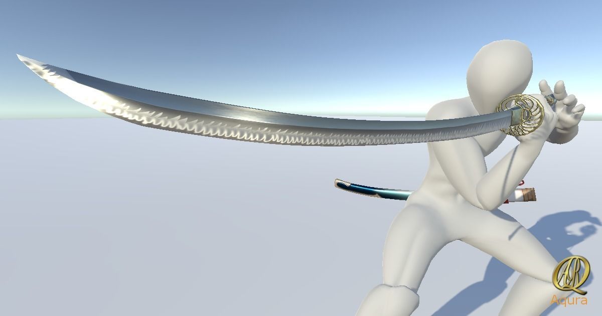 YamatoSword Low-poly 3D model_13