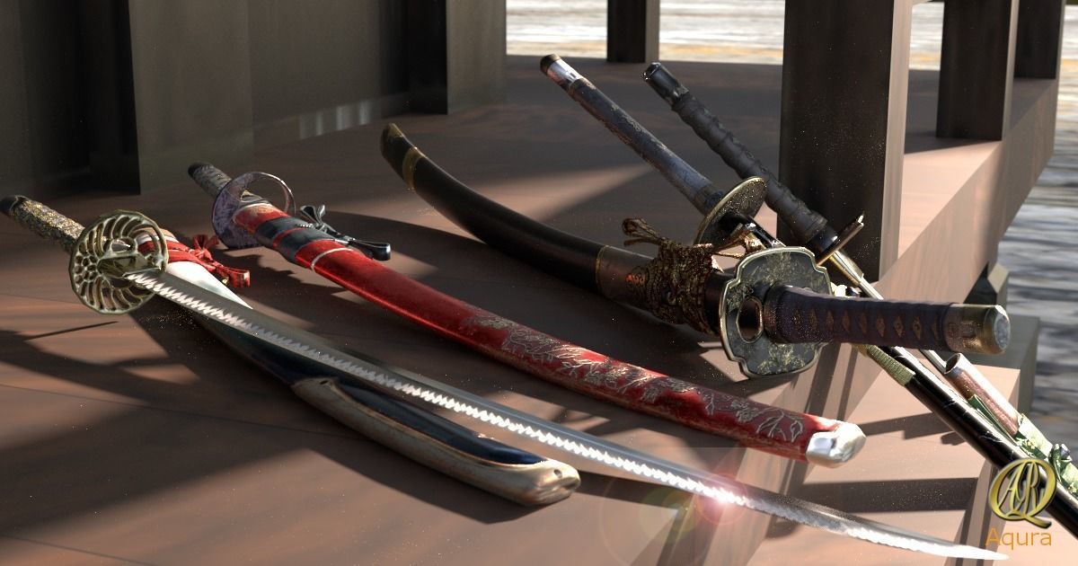 YamatoSword Low-poly 3D model_2