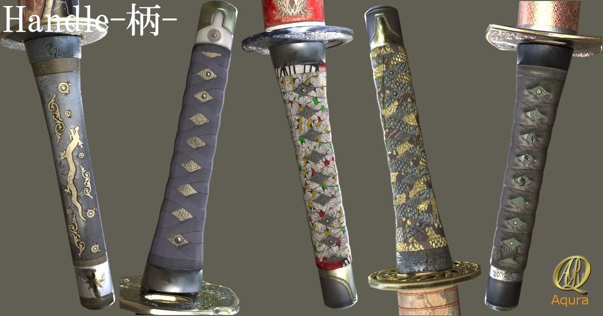 YamatoSword Low-poly 3D model_4