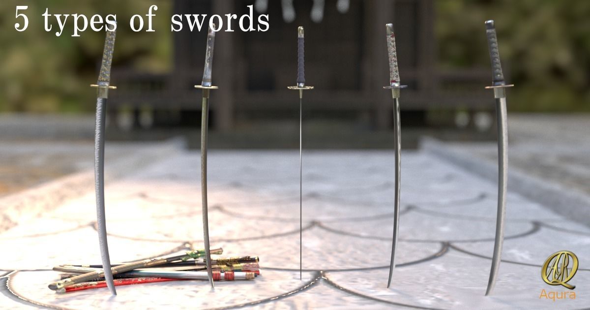 YamatoSword Low-poly 3D model_1