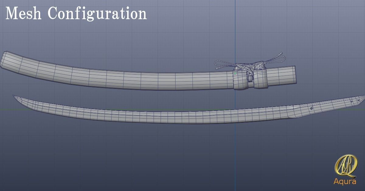 YamatoSword Low-poly 3D model_16