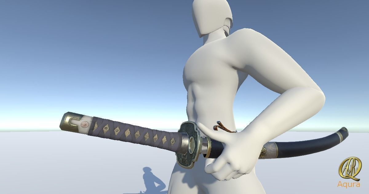 YamatoSword Low-poly 3D model_9