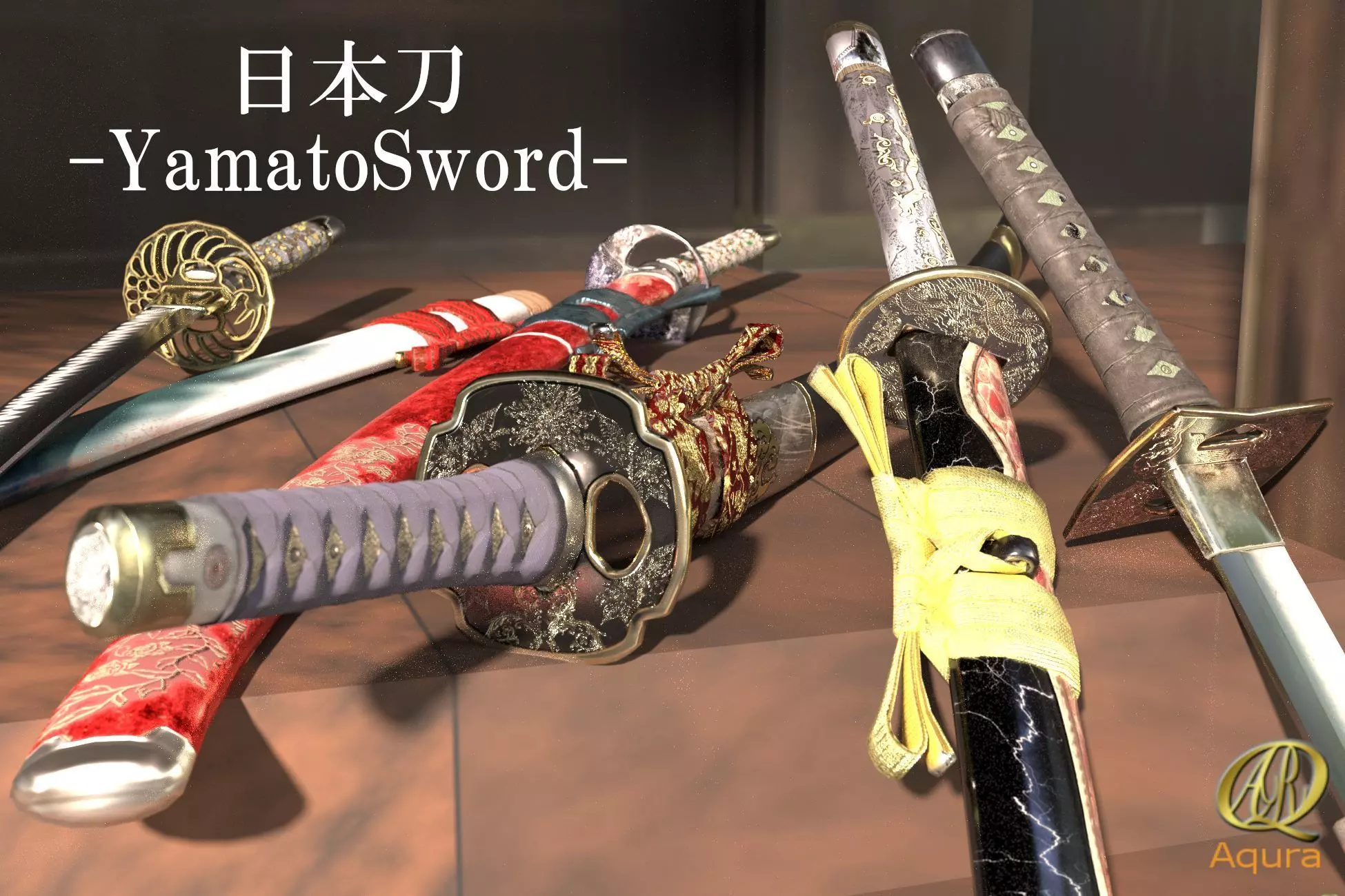 YamatoSword Low-poly 3D model_0