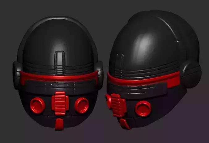 helmet high poly sculpt 3d printable
