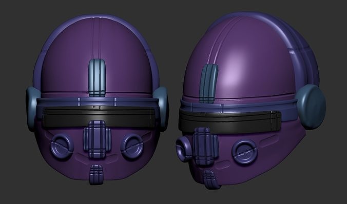 helmet high poly sculpt 3d printable  Free 3D model