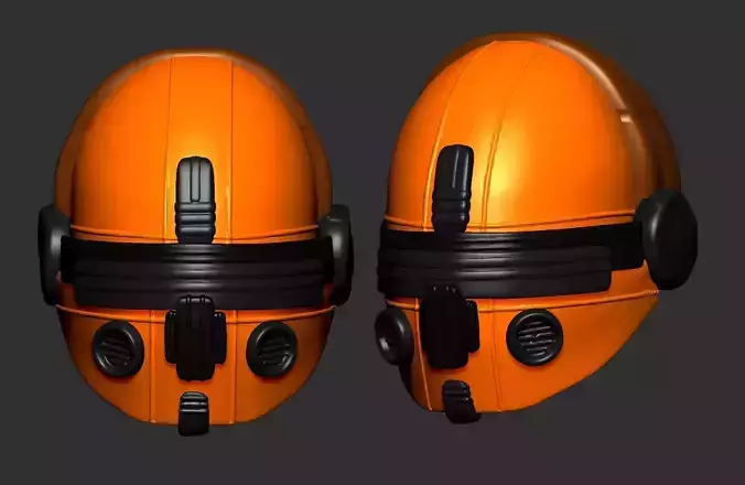 helmet high poly sculpt 3d printable