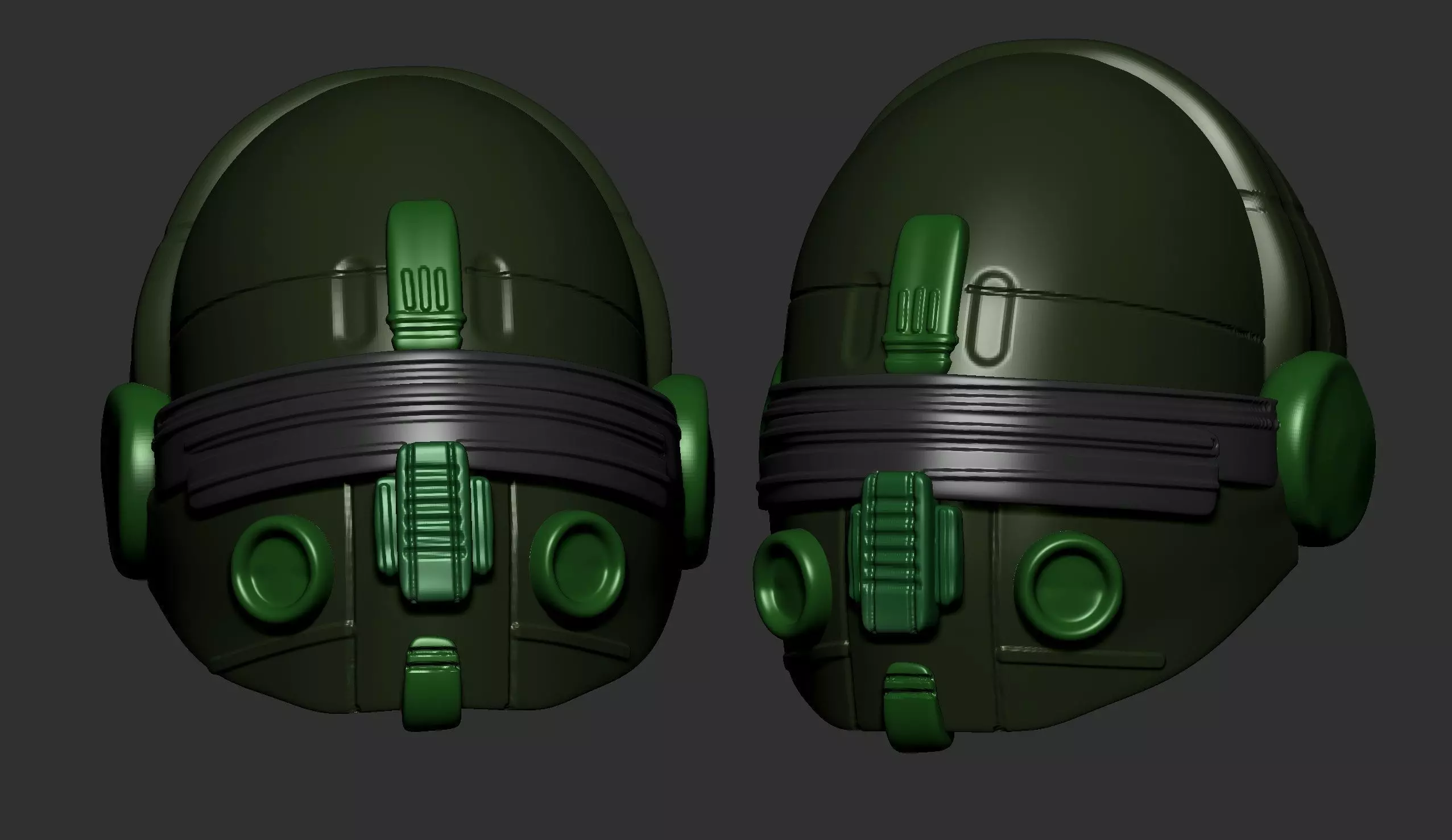 helmet high poly sculpt 3d printable  3D model_0