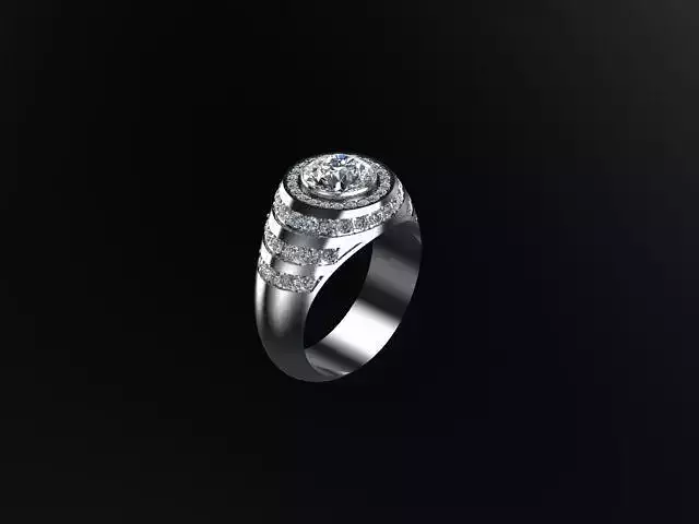 ring woman 3D print model