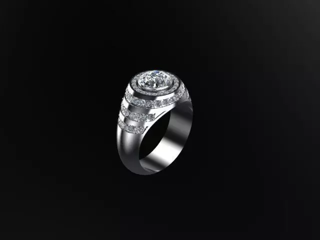 ring woman 3D print model_0