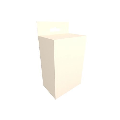 Hanging Cardboard Box Retail v1 003 Low-poly 3D model