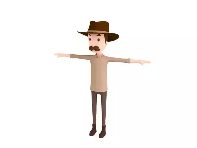 CartoonMan038 Cowboy