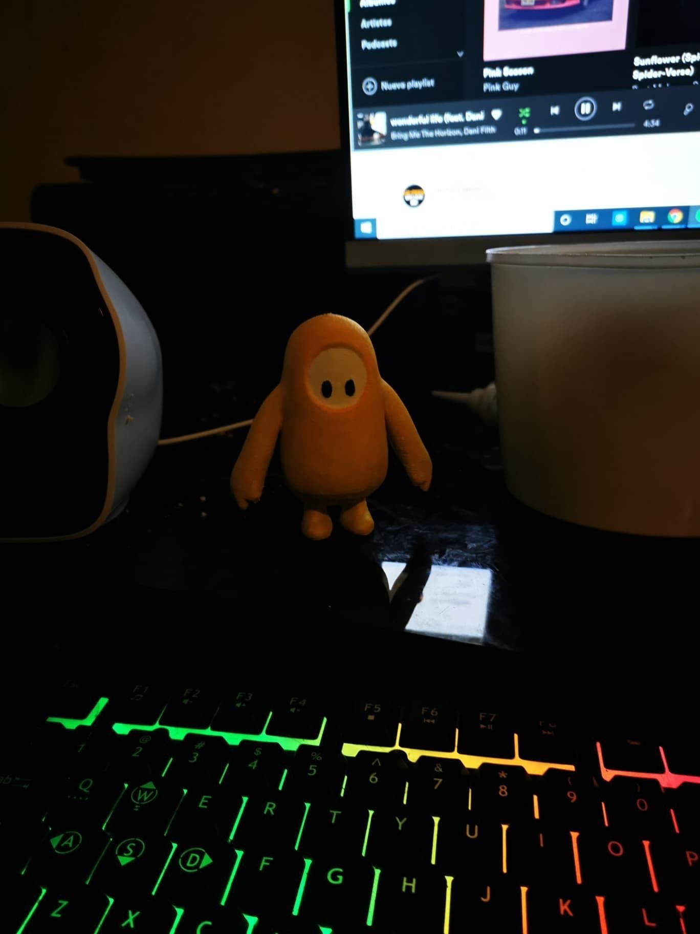 Fallguy figure in box 3D print model_3