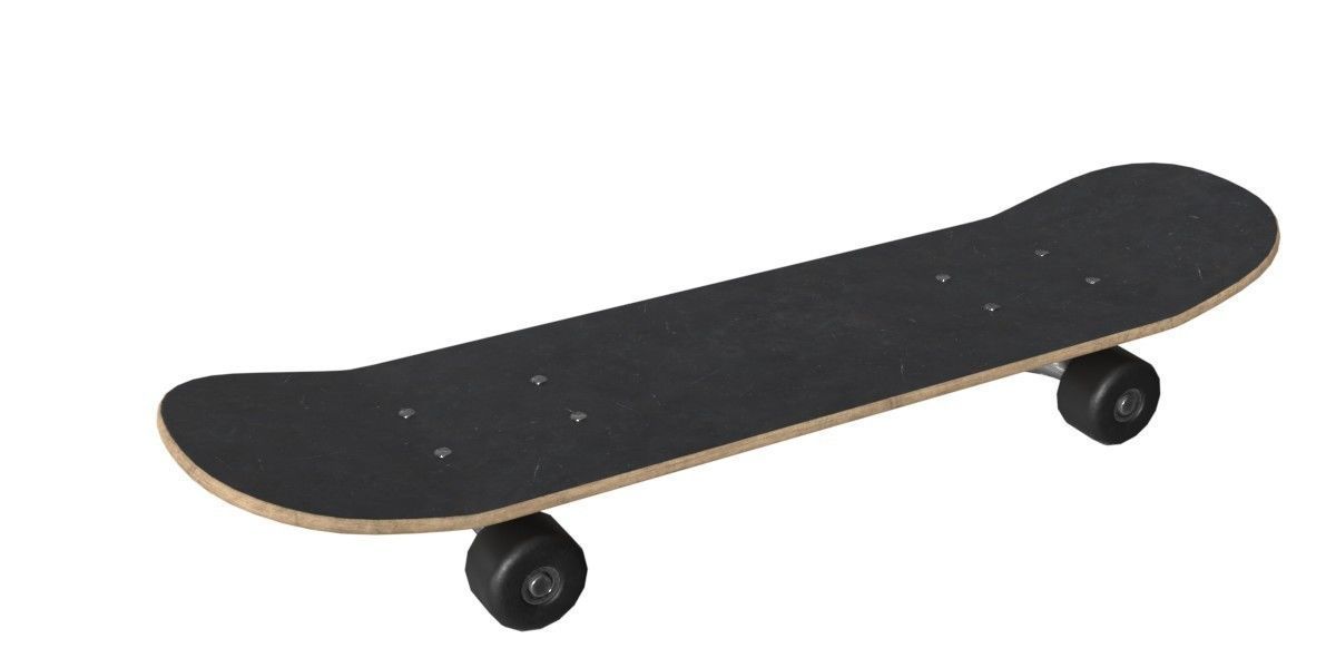 Skateboard 3D model_1