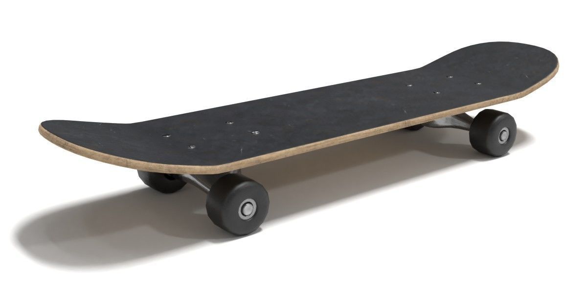 Skateboard 3D model_2