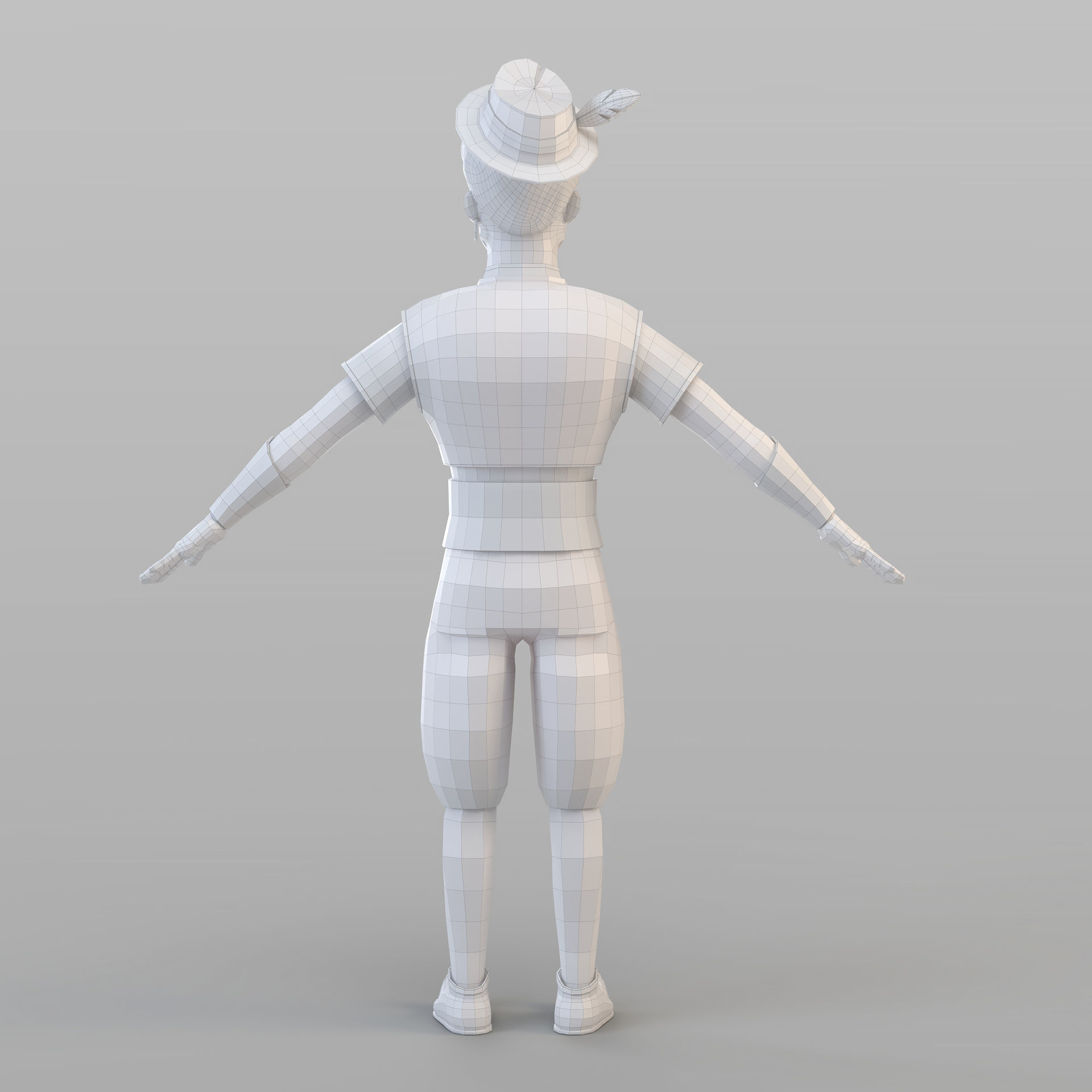Cartoon Elite Man 3D model_7