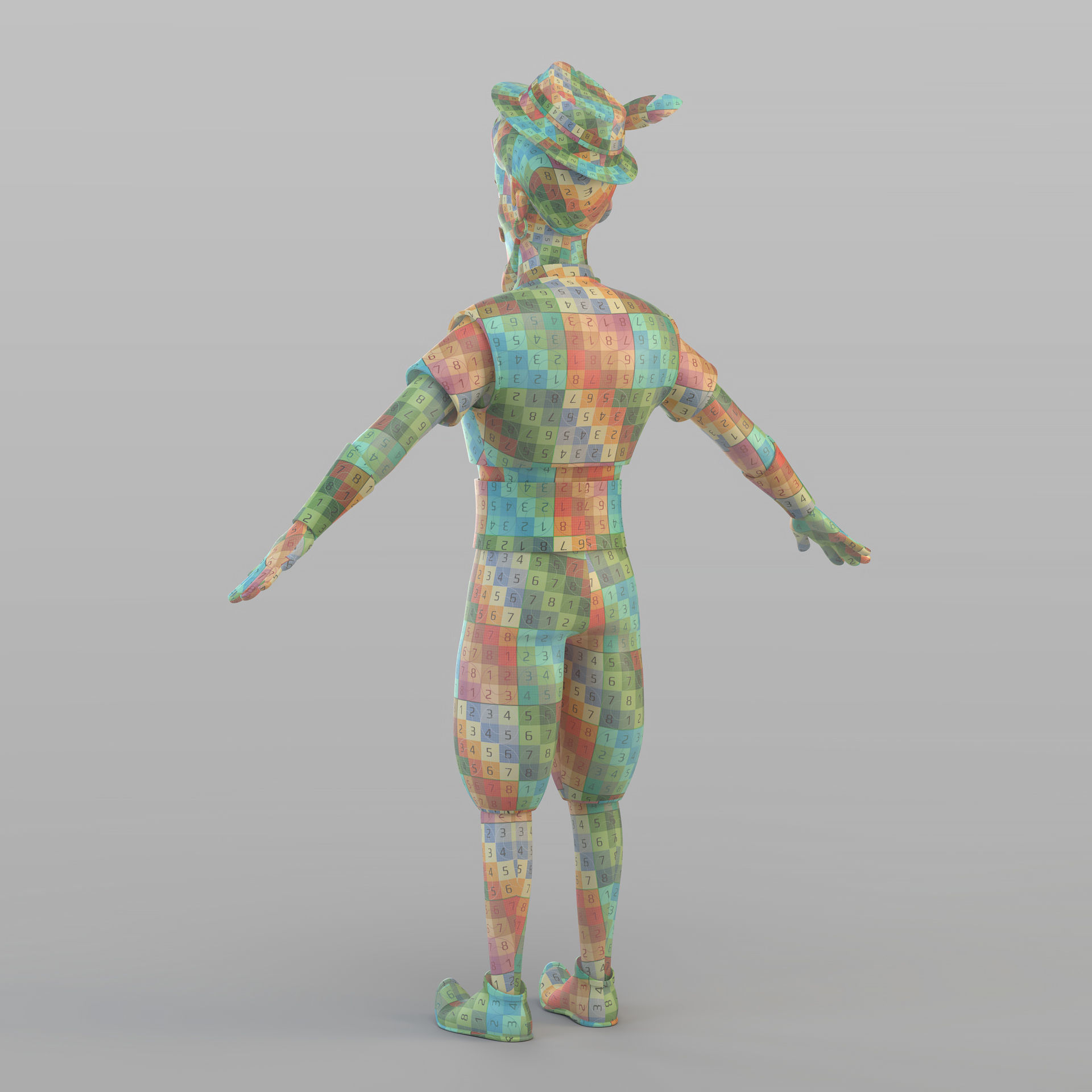 Cartoon Elite Man 3D model_9