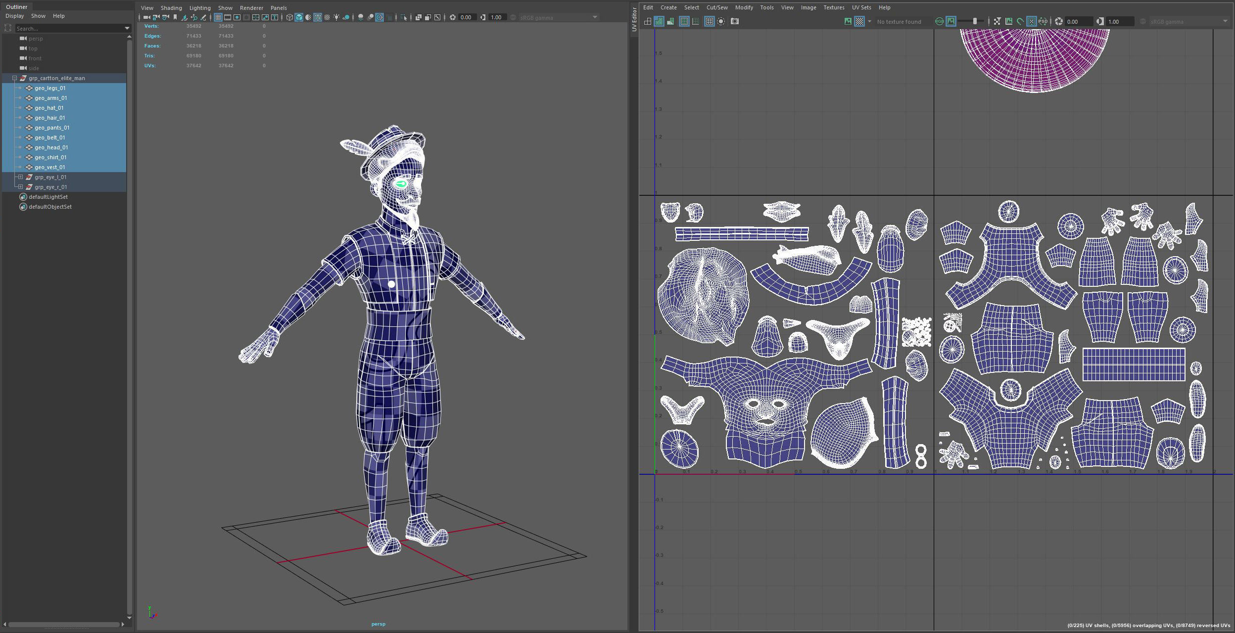 Cartoon Elite Man 3D model_10