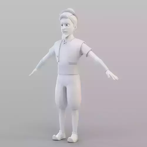 Cartoon Elite Man 3D model
