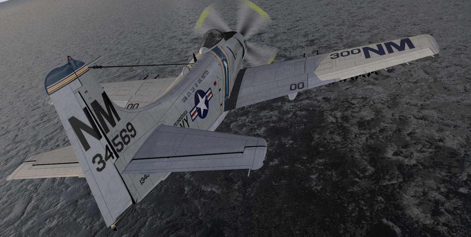 Douglas A-1H or AD-6 Skyraider 3D model_15