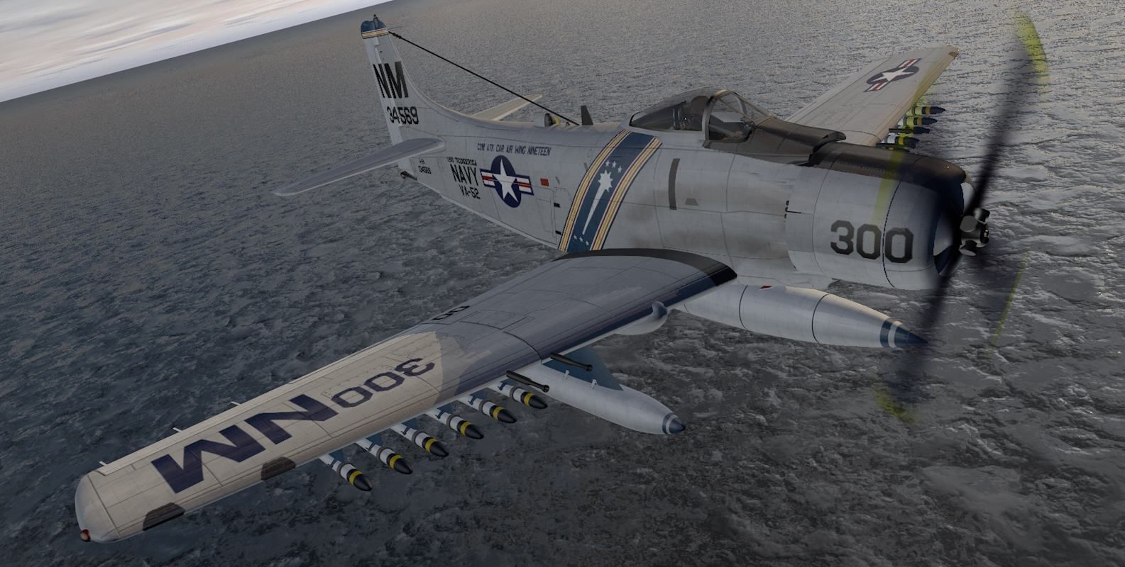 Douglas A-1H or AD-6 Skyraider 3D model_14