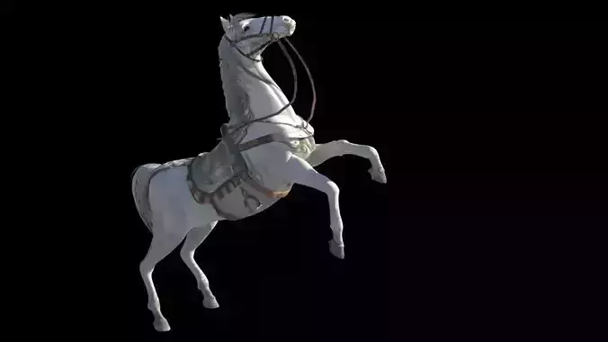 White horse 3D model